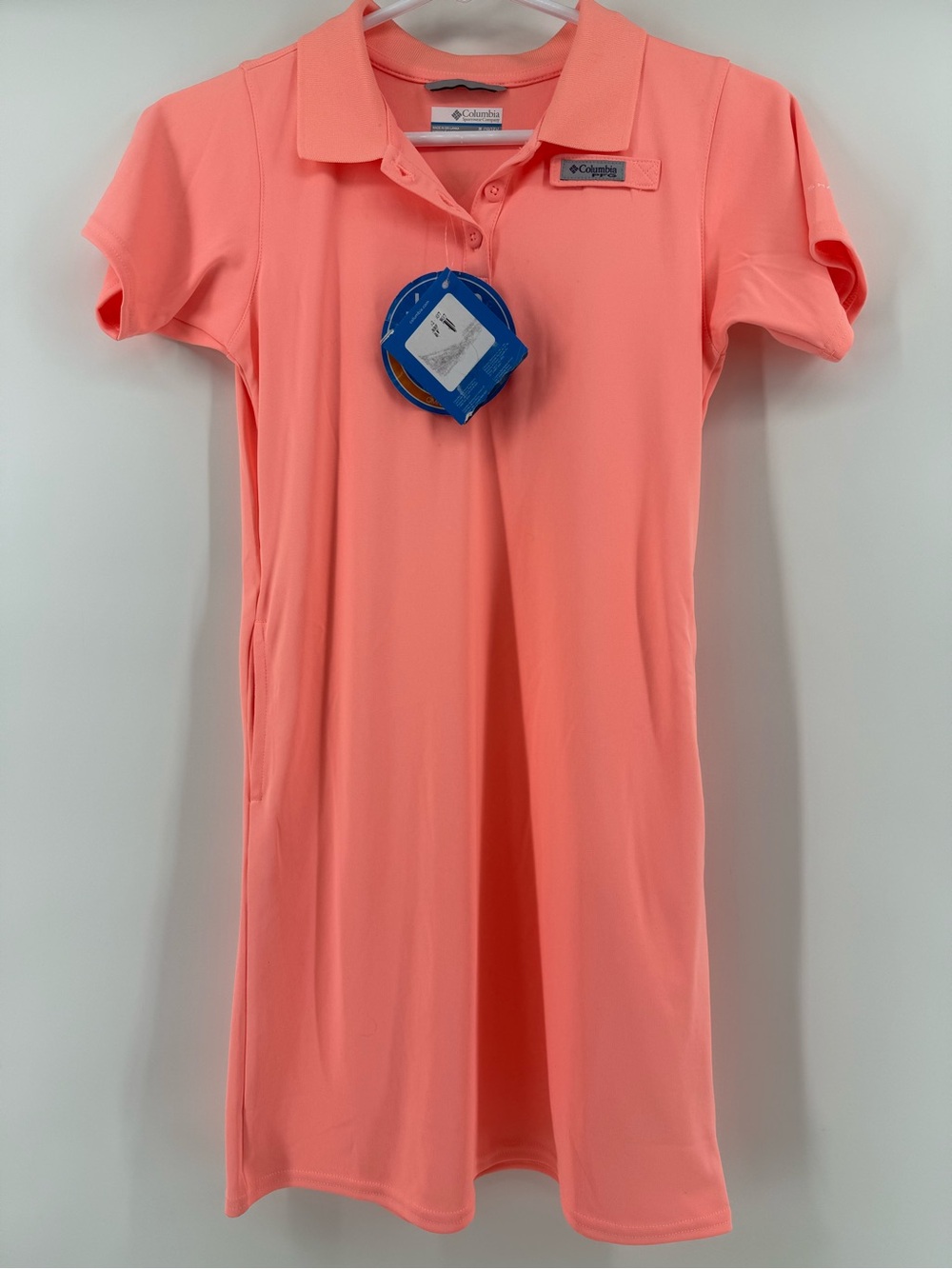 NWT Columbia Youth Girls Tidal Tee Polo Dress, SZ M